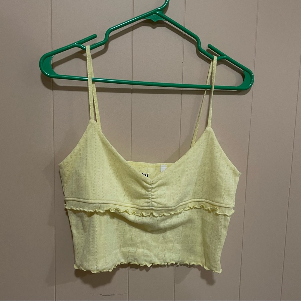 Pacsun yellow cropped top